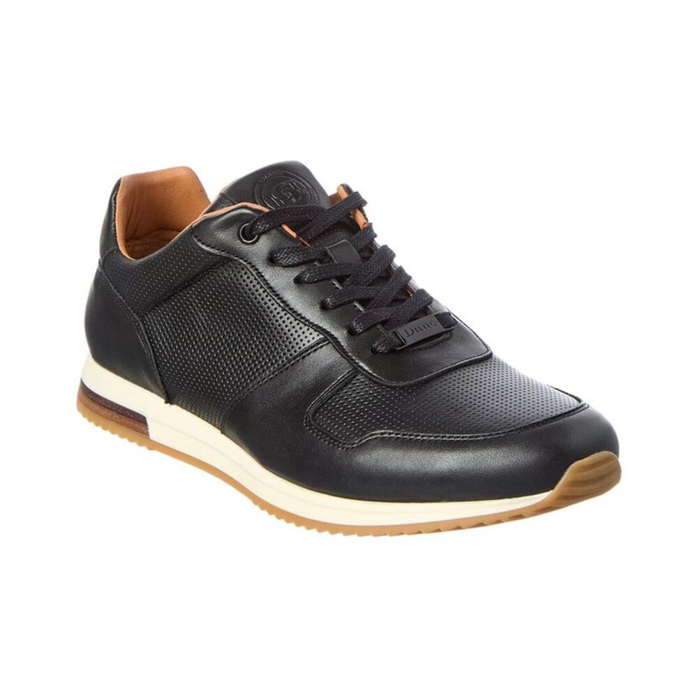 Dune London Leather Sneaker, Black